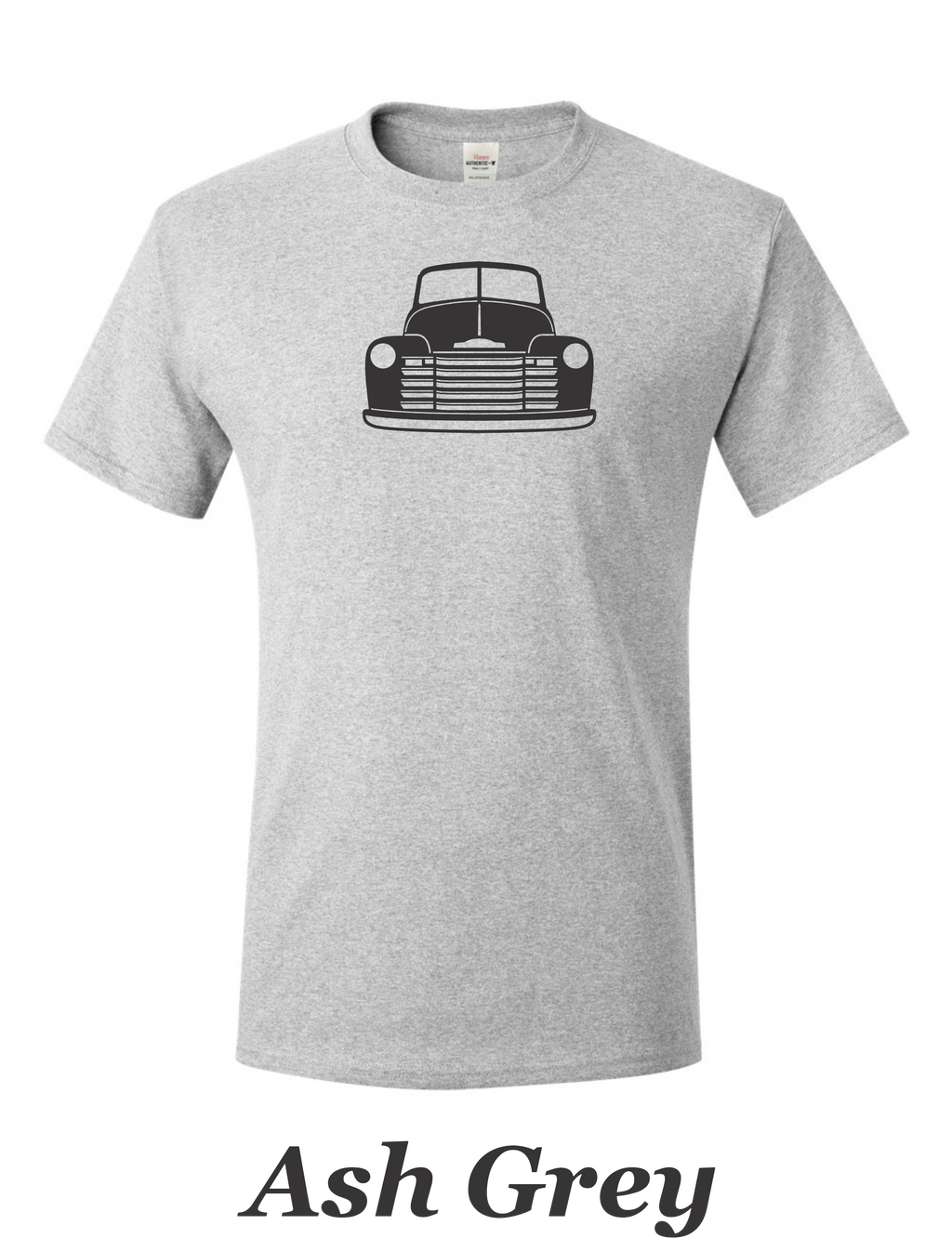 53 Chevy Truck Front drawing printed on mens shirt. Great for the car guy.  Free shipping.