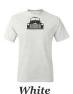 53 Chevy Truck Front drawing printed on mens shirt. Great for the car guy.  Free shipping.