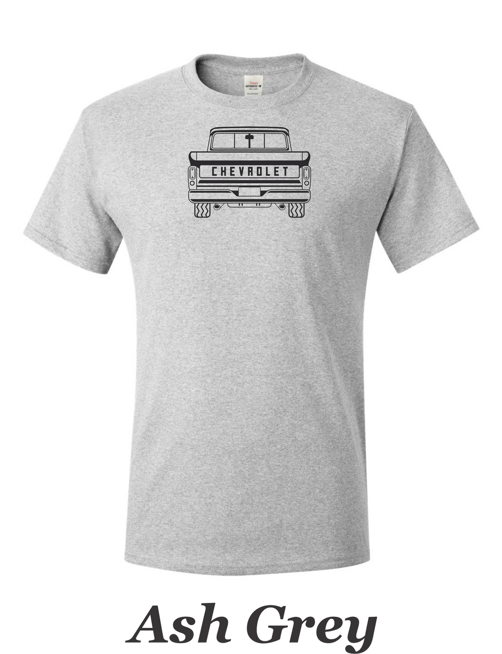 60-66 Chevy truck drawing printed on mens shirt.  Classic drawing. Free Shipping.