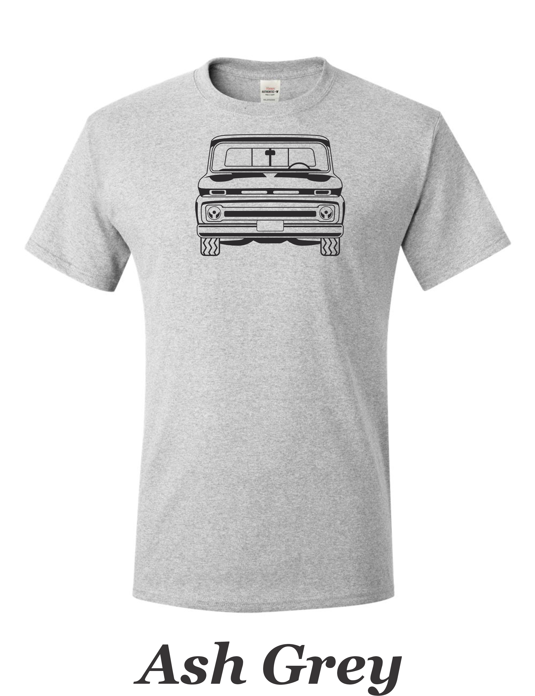 64 Chevy Truck T-Shirt: Front View Drawing, Car Guy Gift