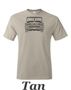 64 Chevy Truck T-Shirt: Front View Drawing, Car Guy Gift