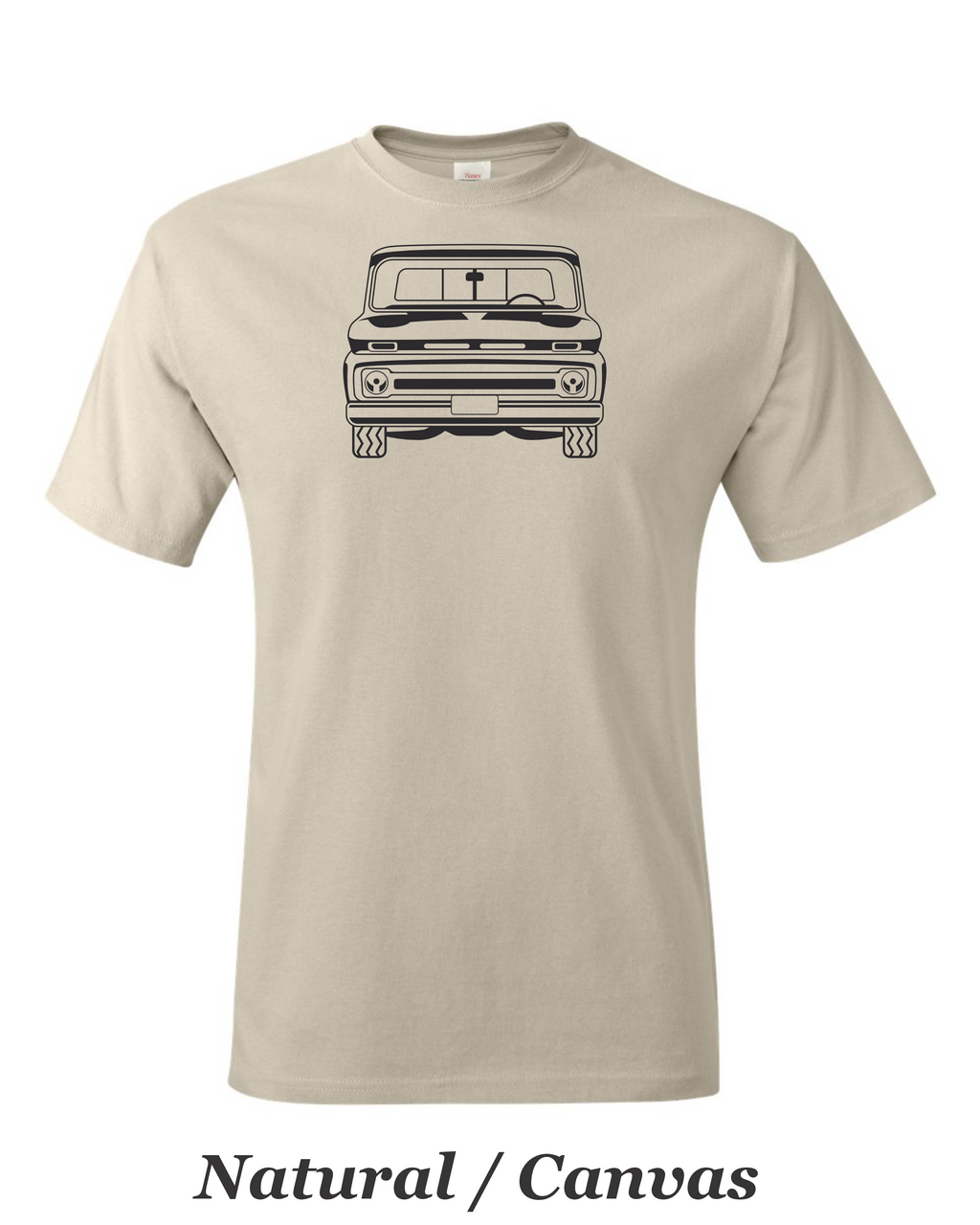 64 Chevy Truck T-Shirt: Front View Drawing, Car Guy Gift