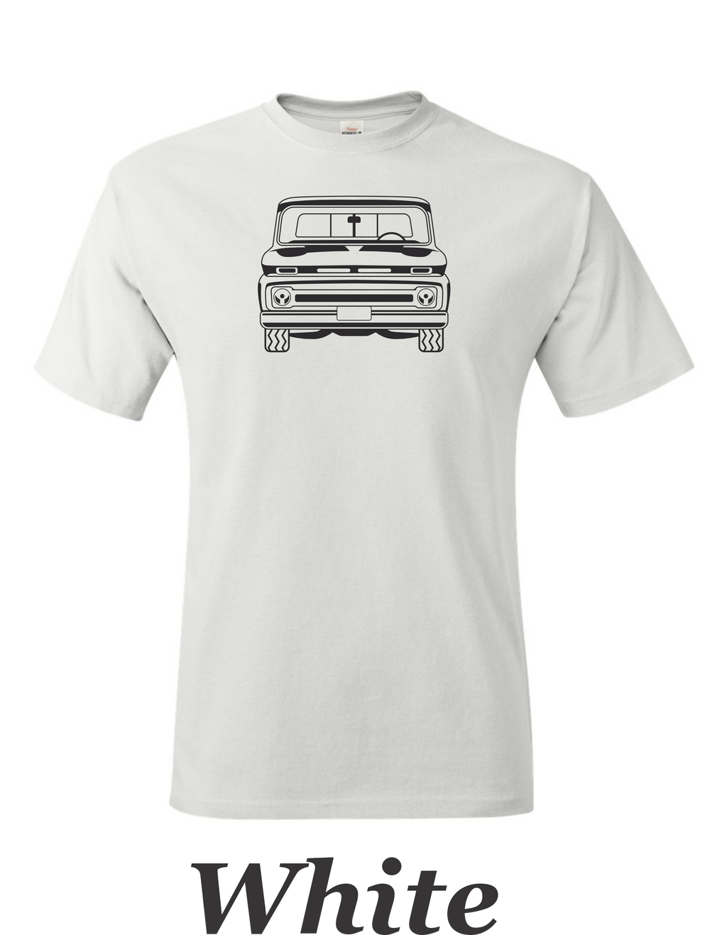 64 Chevy Truck T-Shirt: Front View Drawing, Car Guy Gift