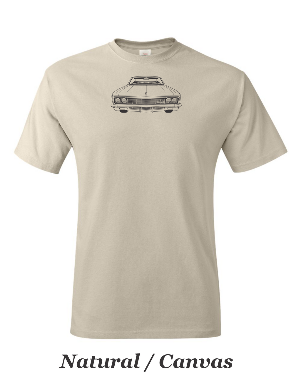 1966 Chevy Impala SS Convertible T-Shirt: Classic Car Line Art