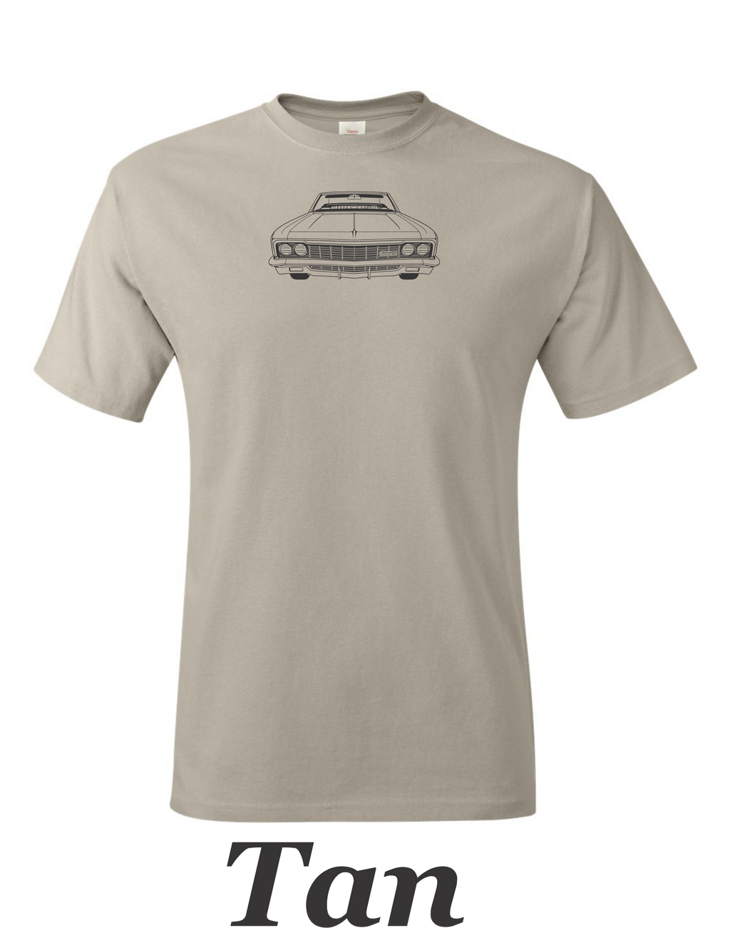 1966 Chevy Impala SS Convertible T-Shirt: Classic Car Line Art