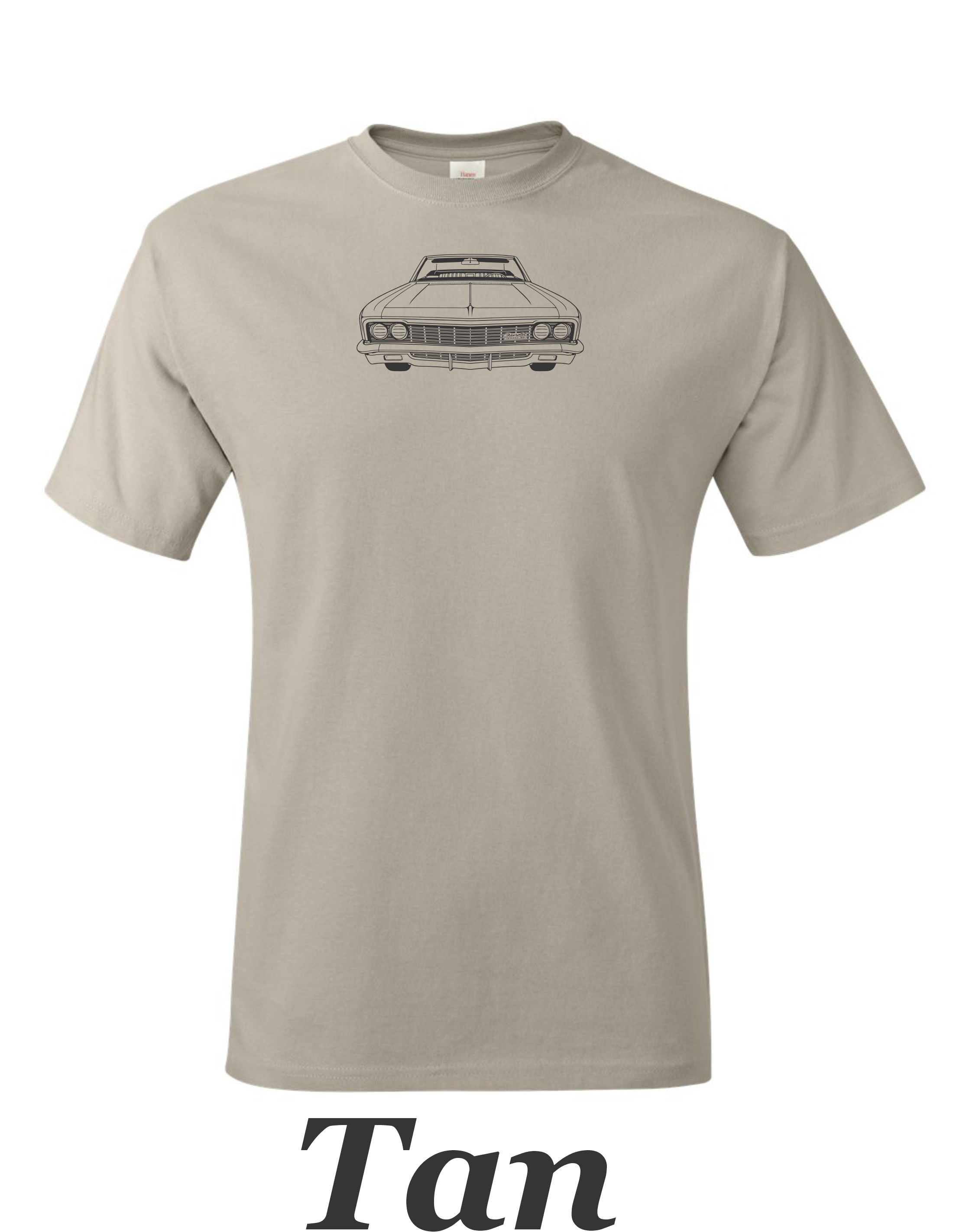 1966 Chevy Impala SS Convertible T-Shirt: Classic Car Line Art