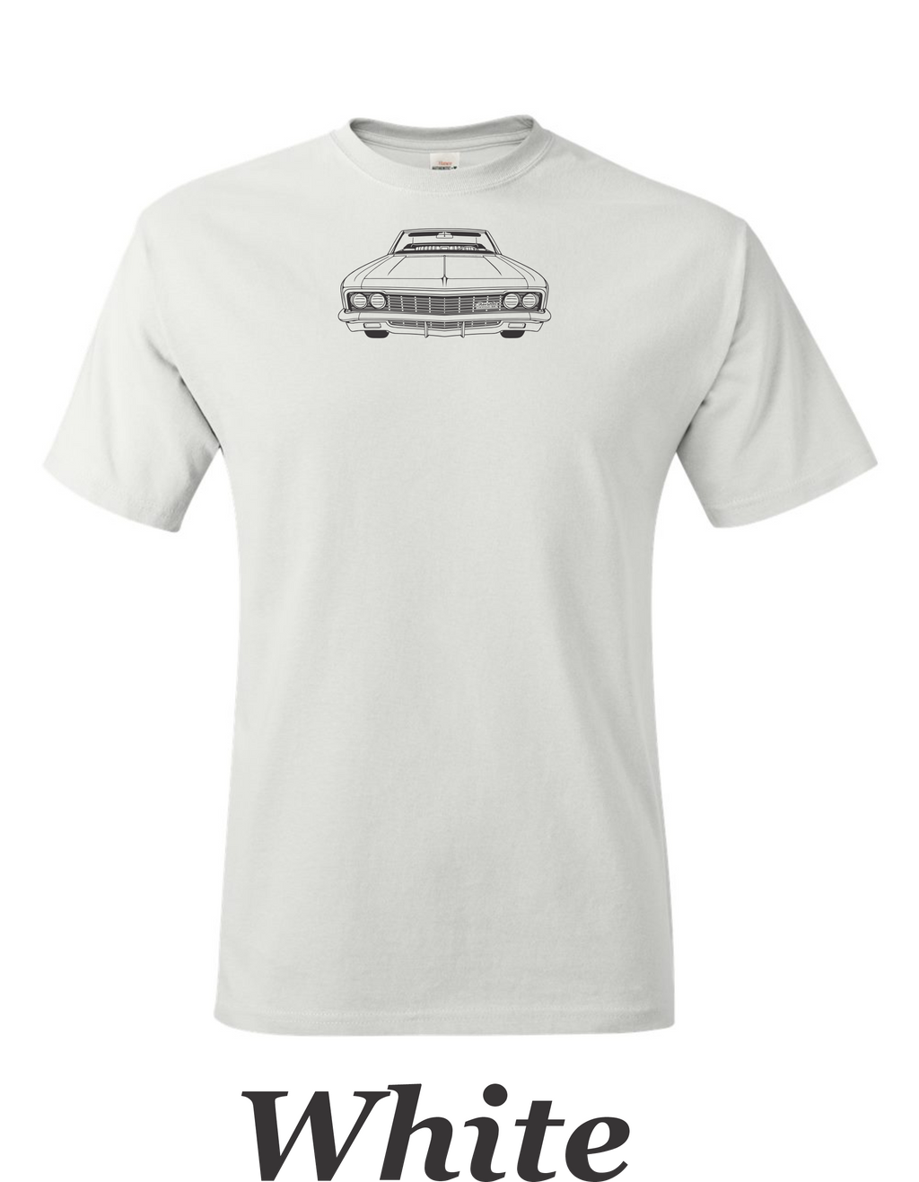1966 Chevy Impala SS Convertible T-Shirt: Classic Car Line Art