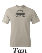 1971 Chevy Truck T-Shirt: Restomod Automotive Art printed on mens shirt.