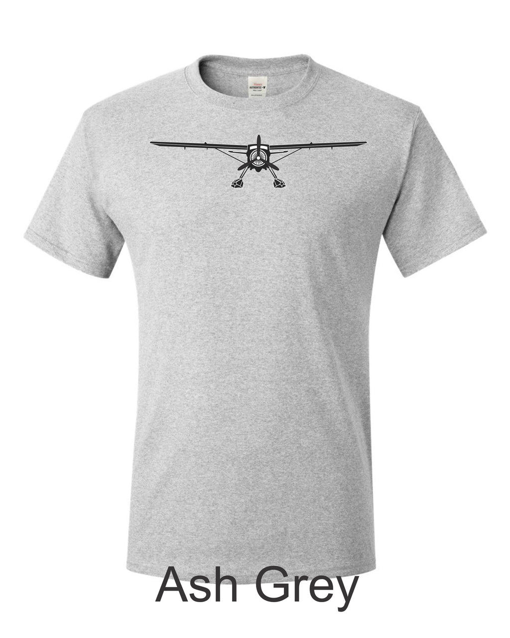 De Havilland Beaver FLoat Plane drawing printed on men's shirt.  Free Shipping.