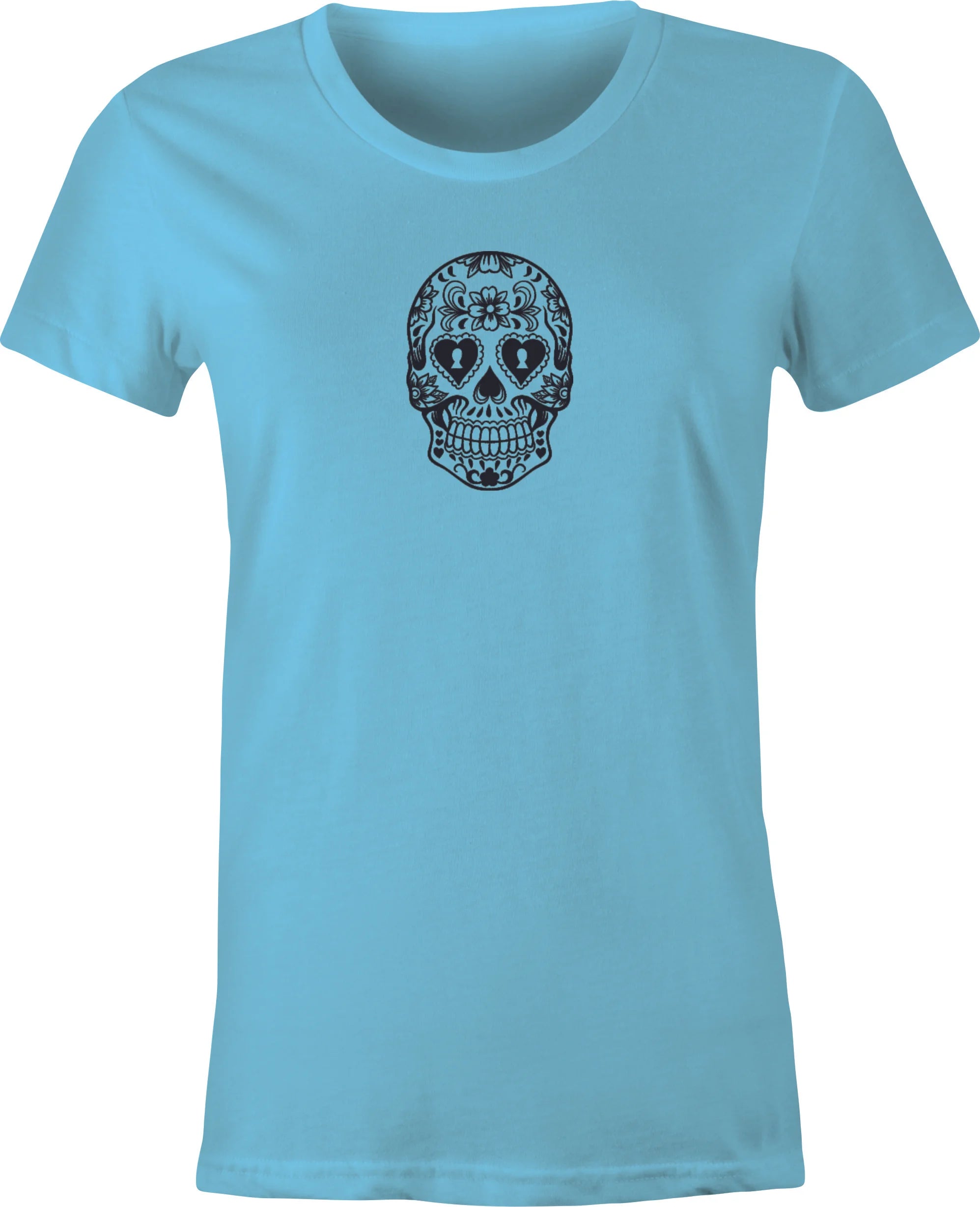 Sugar Skull #3 Mexican Folk Art printed on T shirt
