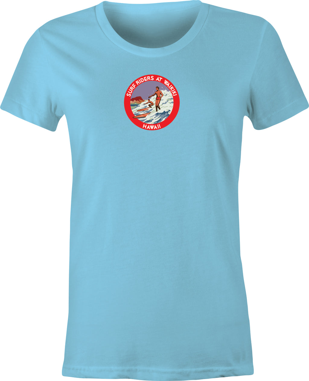 Vintage Waikiki Surf Rider Logo printed on T shirt