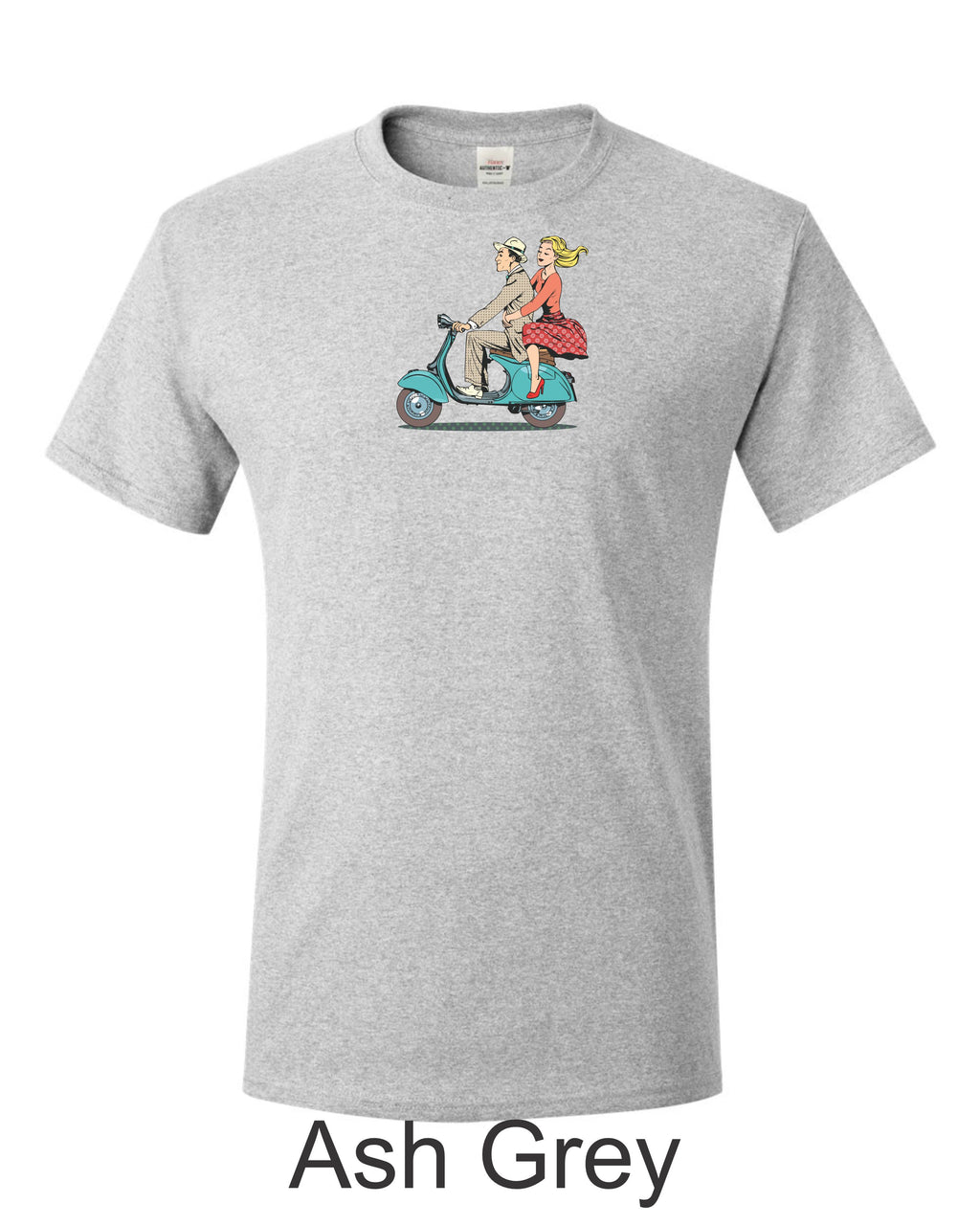 Vintage Vespa Scooter T-Shirt, Italian Couple Graphic Tee
