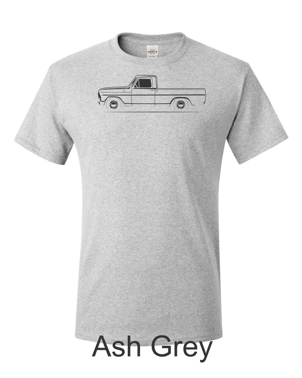 Ford Pickup drawing printed on mens shirt. Free shirt