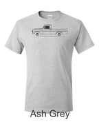 Ford Pickup drawing printed on mens shirt. Free shirt