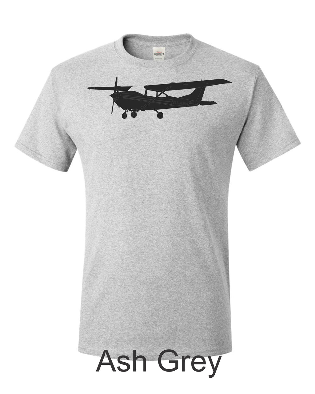 Cessna 172 Drawing printed on men's shirt.  Free Shipping.