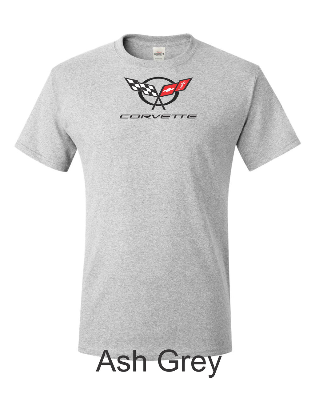 C5 Corvette Emblem printed on mens shirt. Great gift for the American Muscle car Fan.