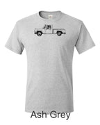 International Harvester Pickup Truck T-Shirt: Vintage Farm Truck Line Art