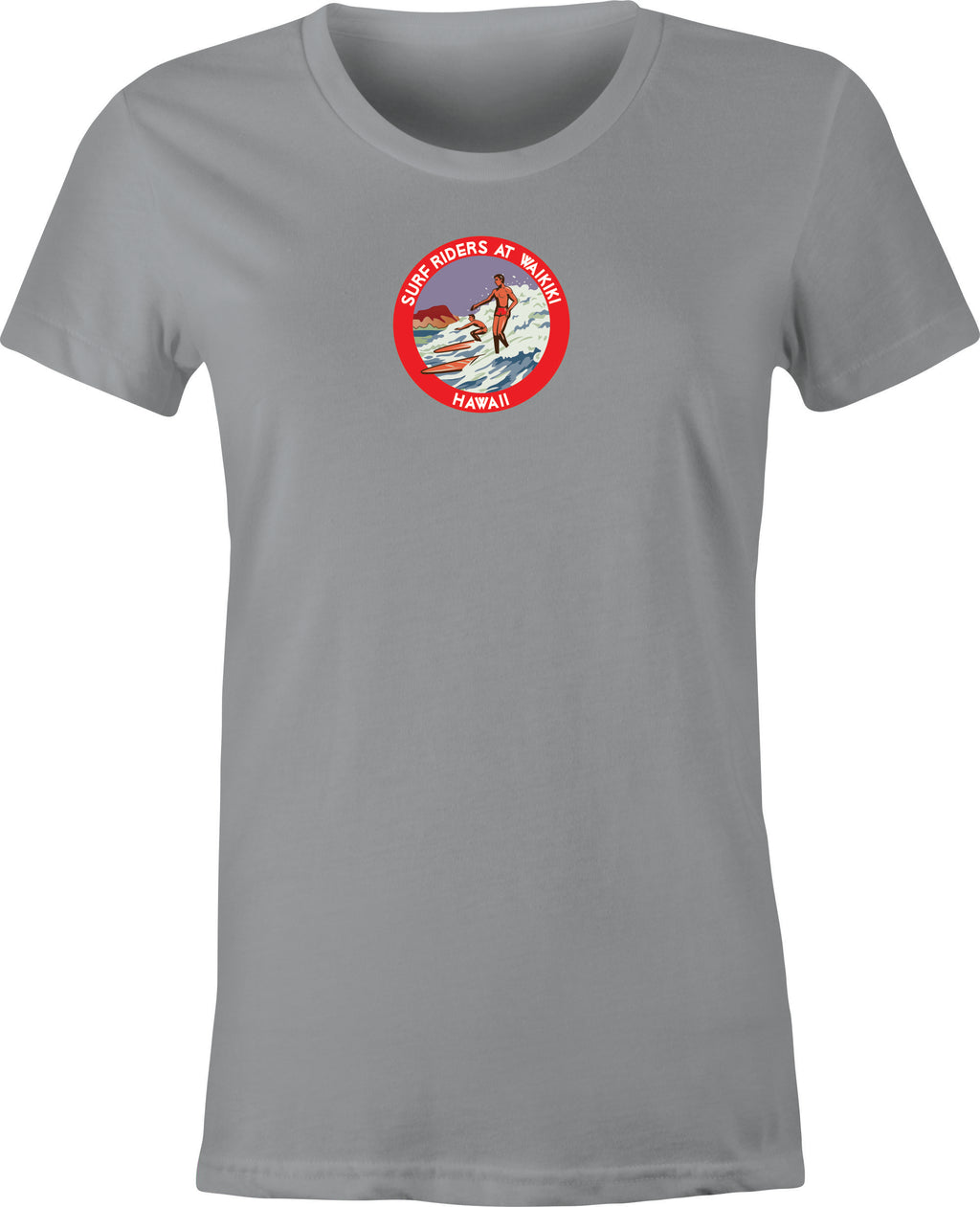 Vintage Waikiki Surf Rider Logo printed on T shirt