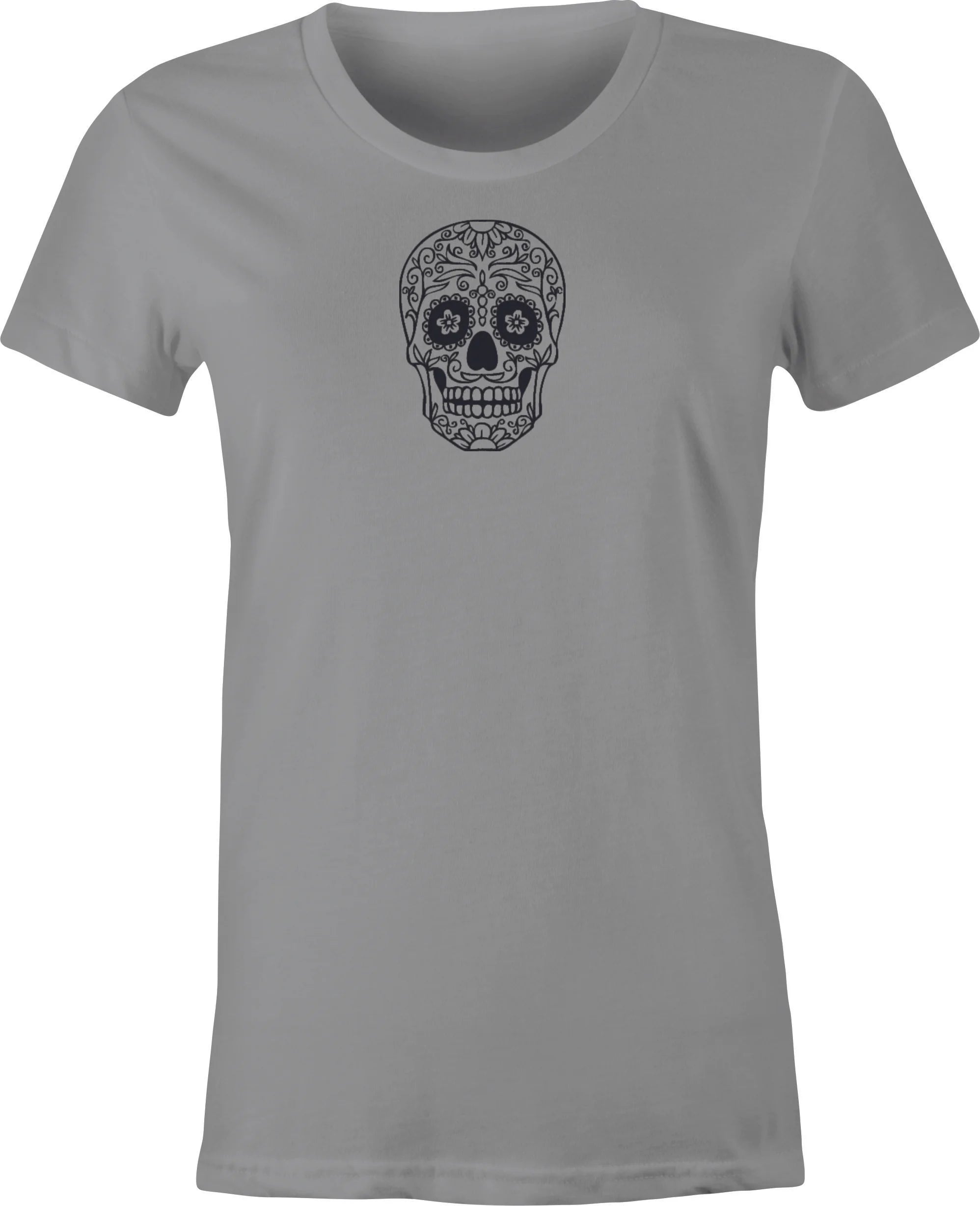 Skull #6 Mexican Folk Art printed on T shirt