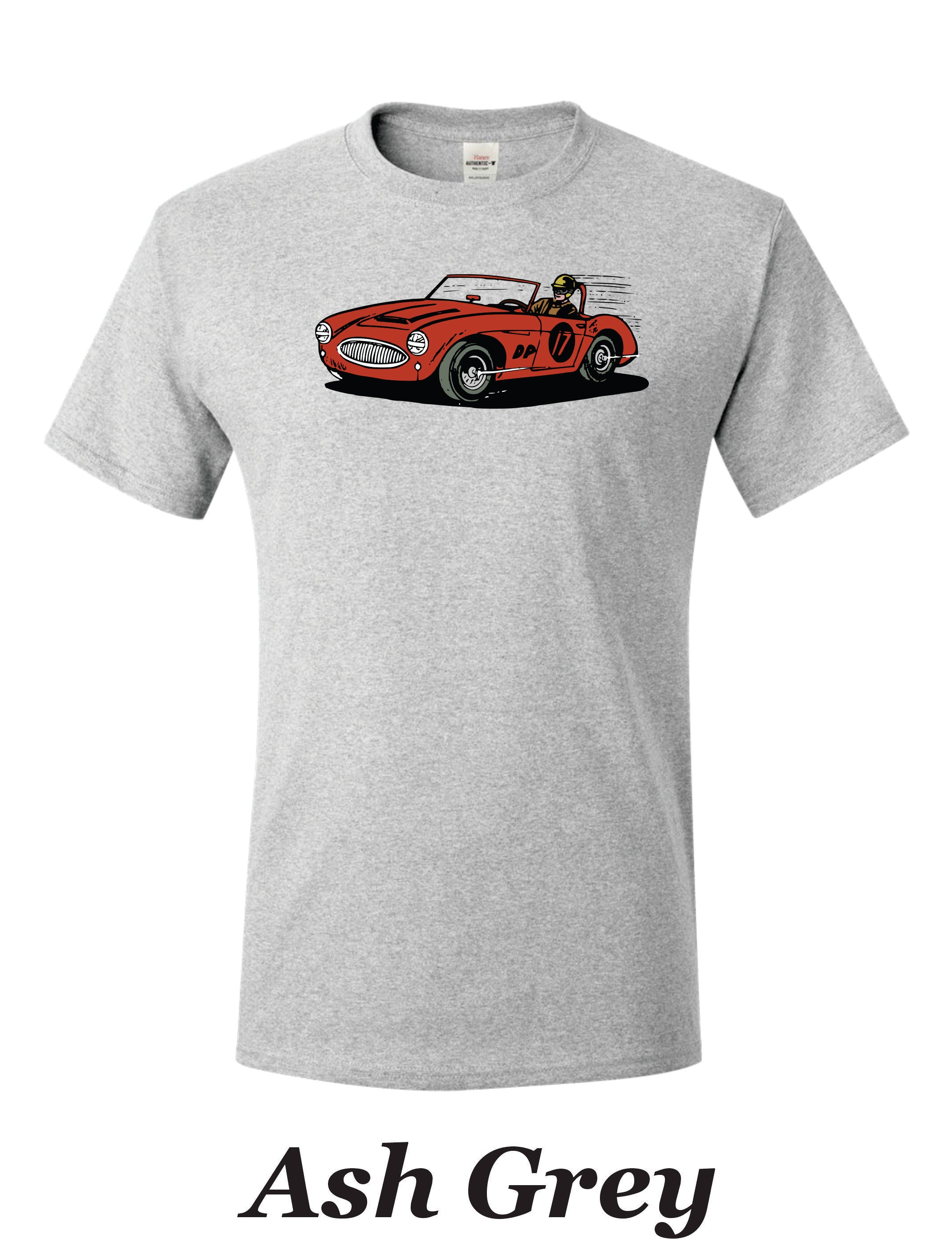 Austin Healey Racer T-Shirt, Vintage British Sports Car Fan Gift