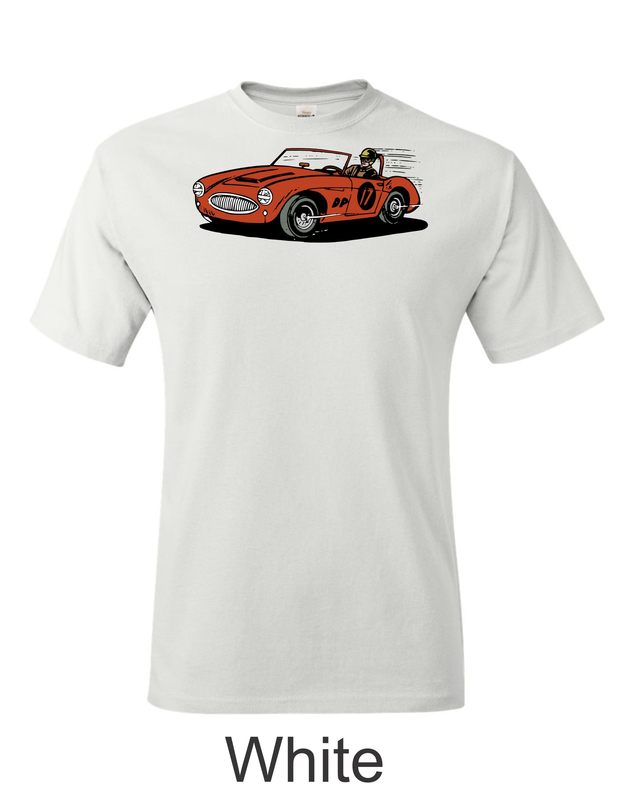 Austin Healey Racer T-Shirt, Vintage British Sports Car Fan Gift