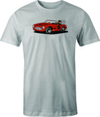 Austin Healey Racer color drawing printed on men's shirt. Free shipping.