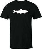 Trout drawing printed on Men's T shirt
