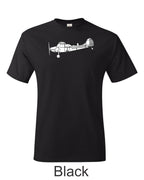Cessna L 19 / O-1 Bird dog drawing printed on men's shirt. Free Shipping.