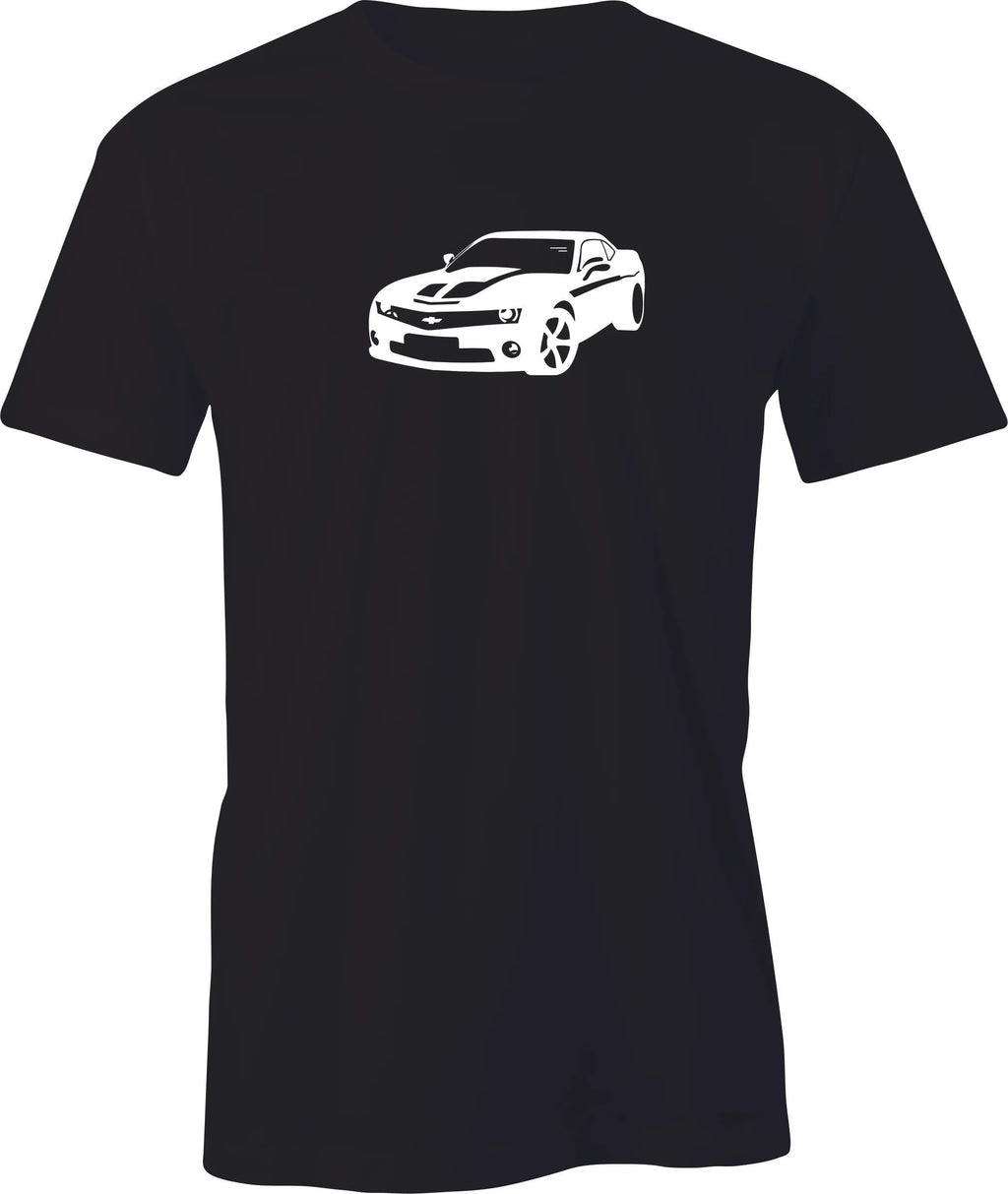 Late Model Camero Drawing printed on Men's T shirt. Free Shipping.