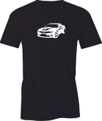 Late Model Camero Drawing printed on Men's T shirt. Free Shipping.