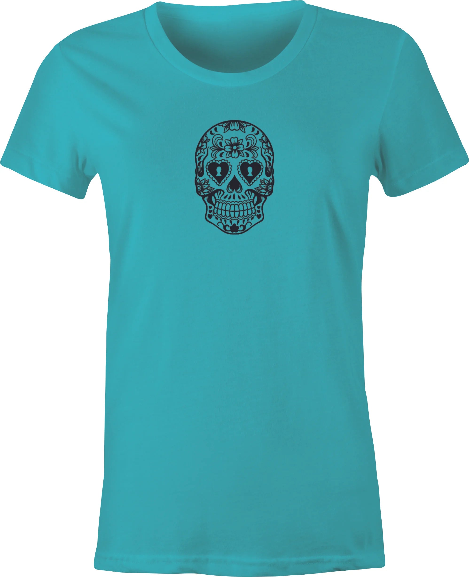 Sugar Skull #3 Mexican Folk Art printed on T shirt