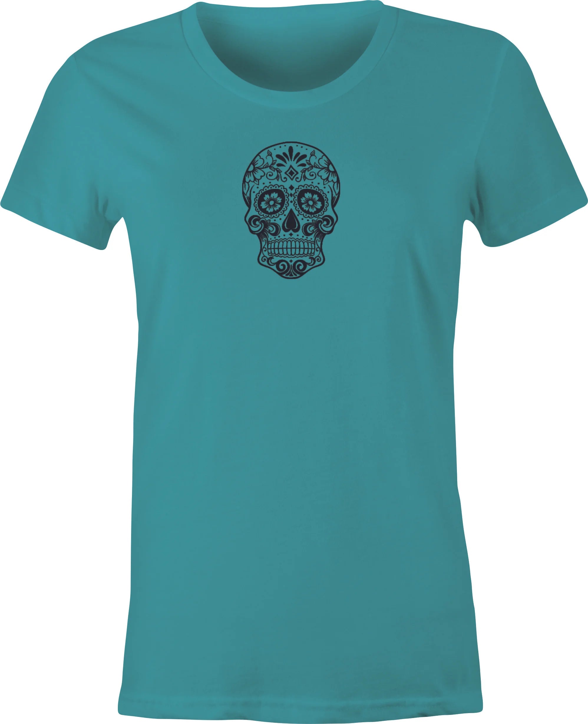 Sugar Skull #2 Mexican Folk Art printed on T shirt