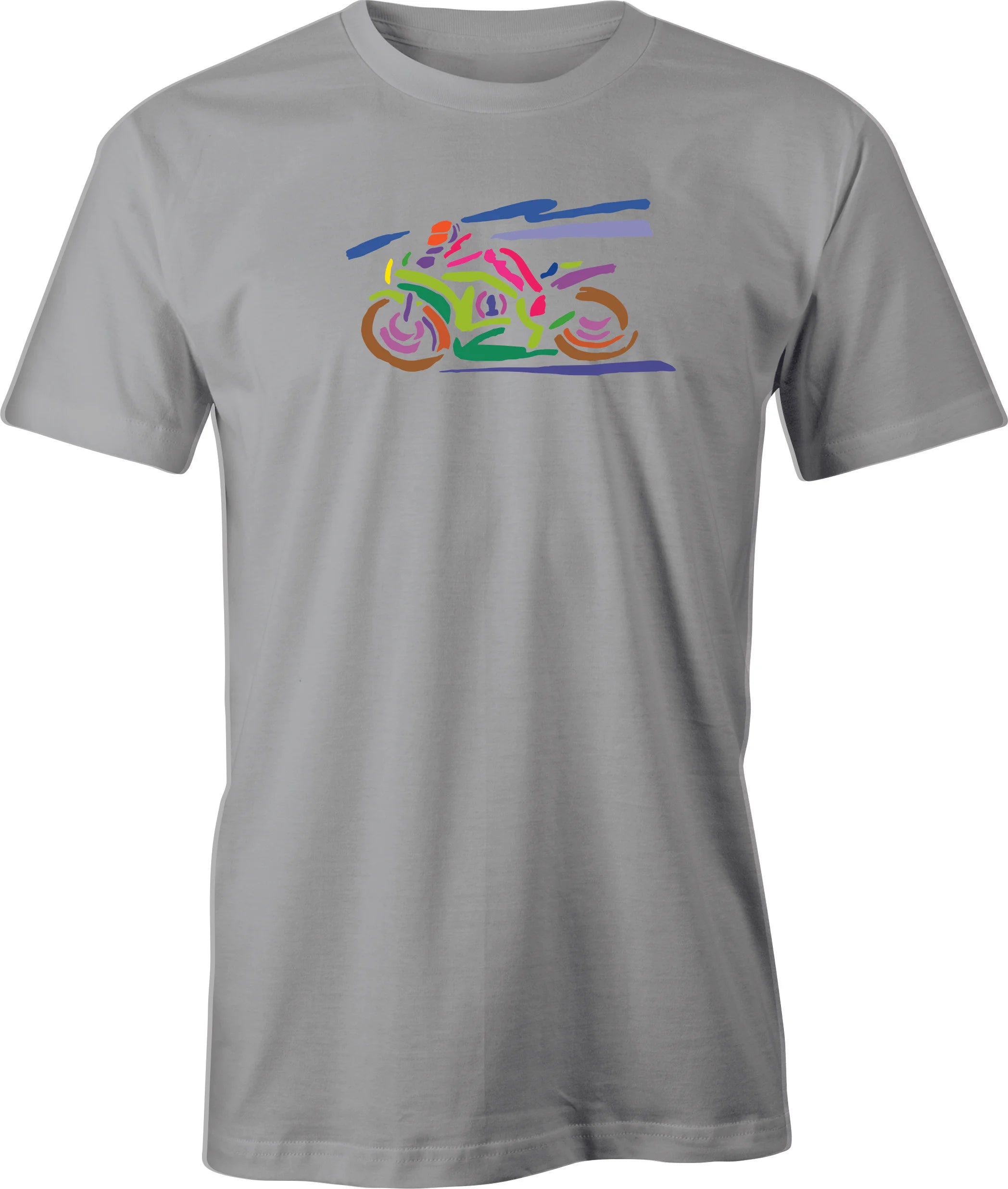 Track Day Color Drawing printed on Men's T shirt
