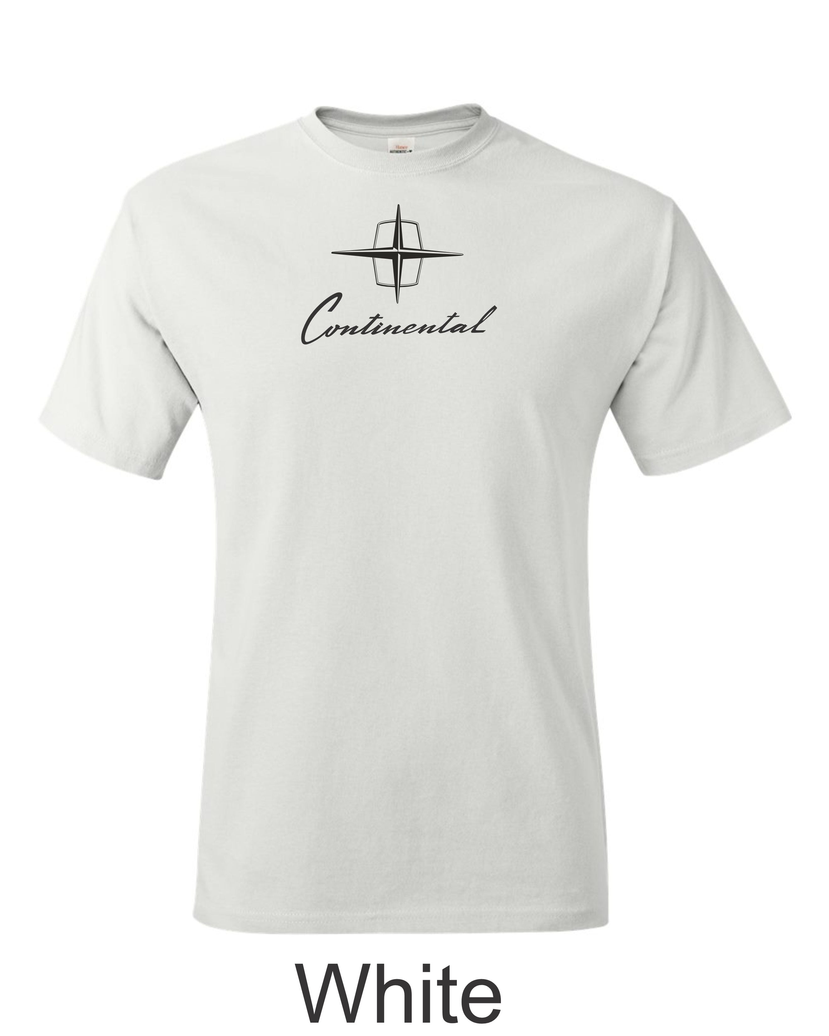 Vintage 1962 Lincoln Continental T-Shirt: Classic Car Emblem printed on mens shirt