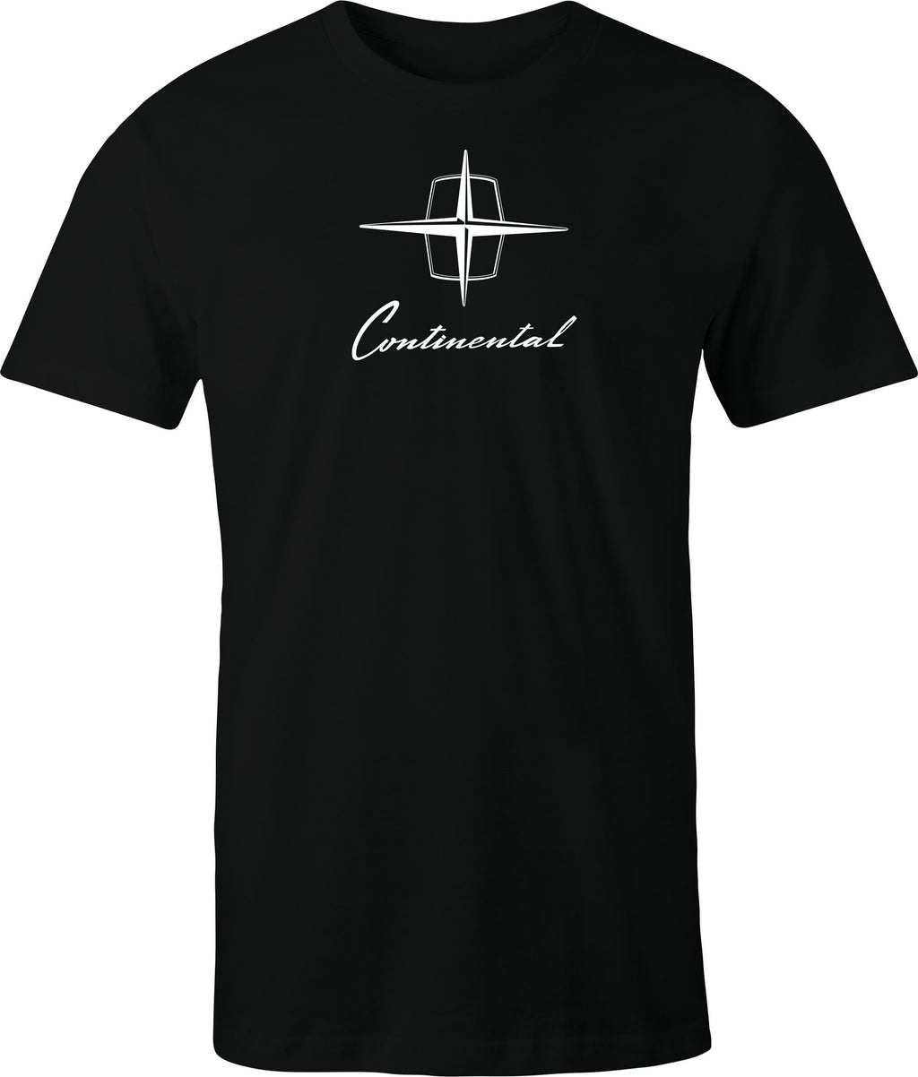 60's Lincoln Continental Logo print on men's T shirt. Vintage Continental Logo. Free Shipping
