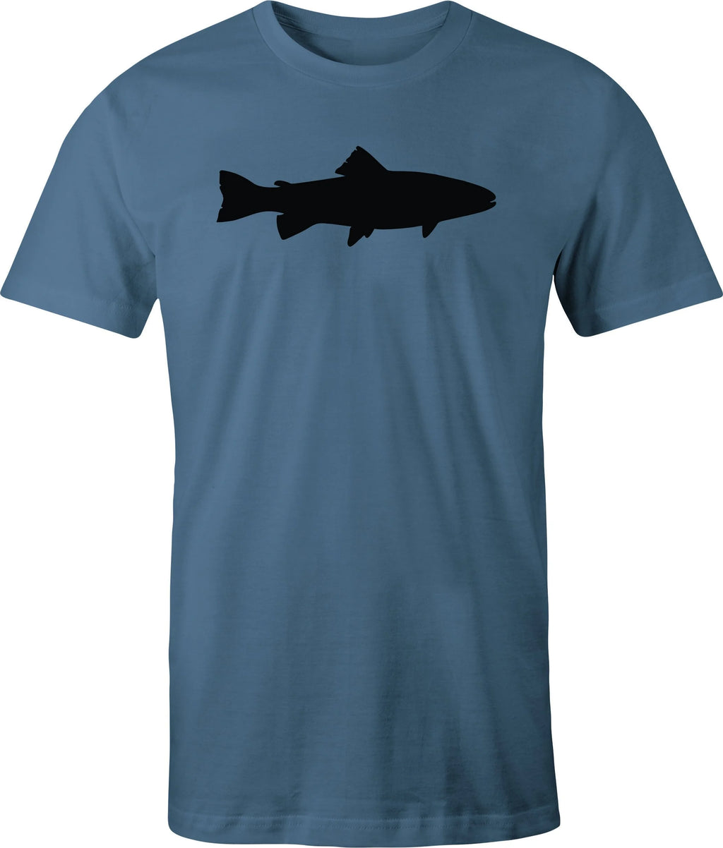 Trout drawing printed on Men's T shirt