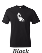 Motocross Desert racer printed on mens shirt. Great gift for the dirt bike rider.