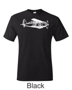 Early Grumman Biplane fighter drawing printed on men's shirt. Free Shipping