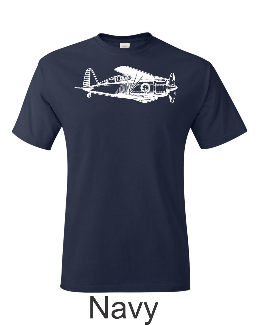 Early Grumman Biplane fighter drawing printed on men's shirt. Free Shipping