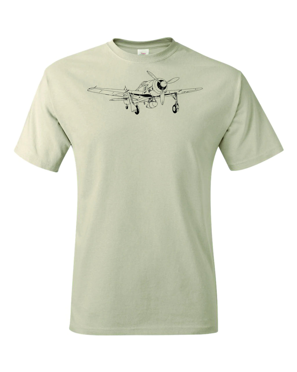 FW 190 Drawing custom printed on Men's shirt