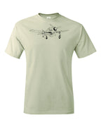 FW 190 Drawing custom printed on Men's shirt