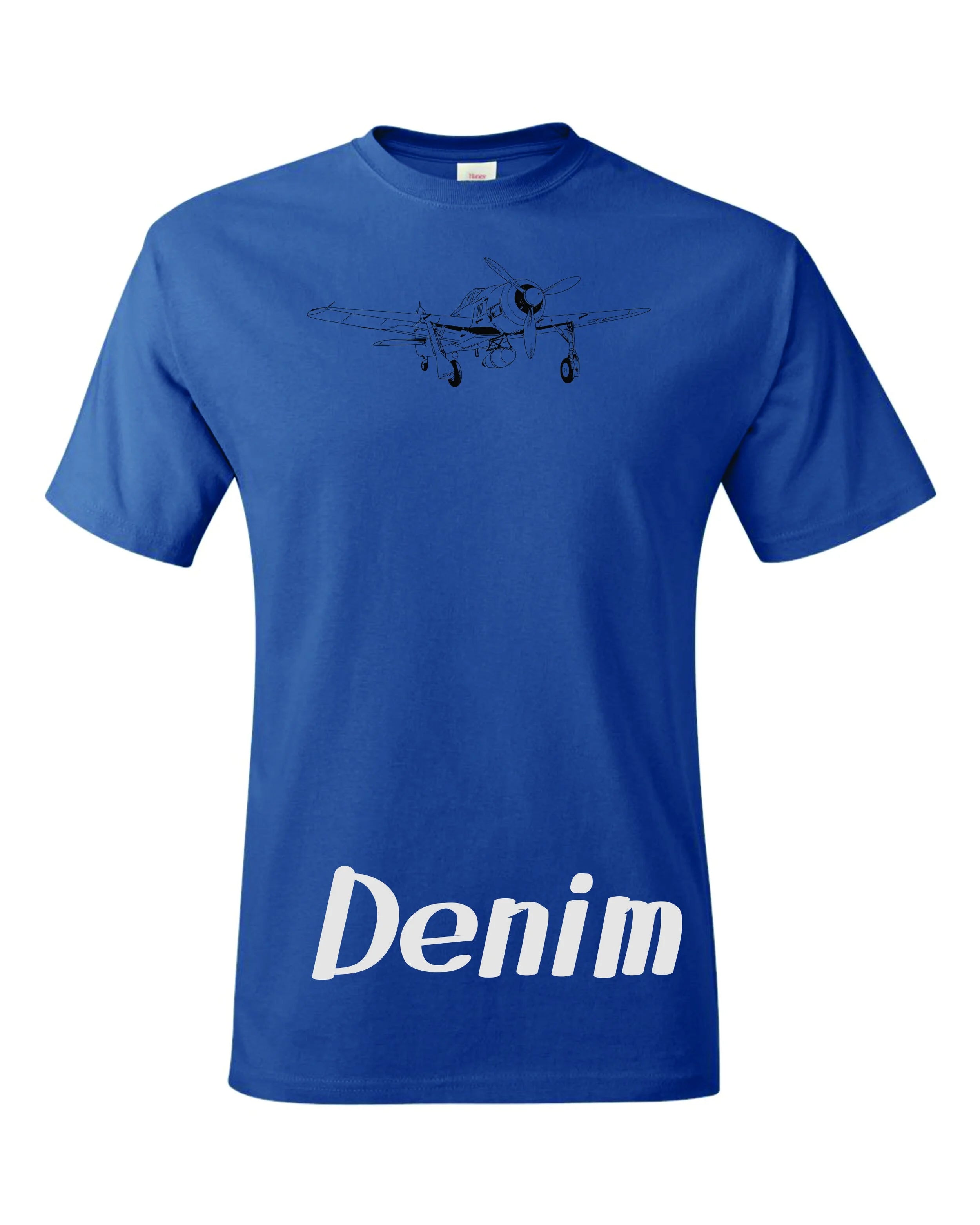 FW 190 Drawing custom printed on Men's shirt