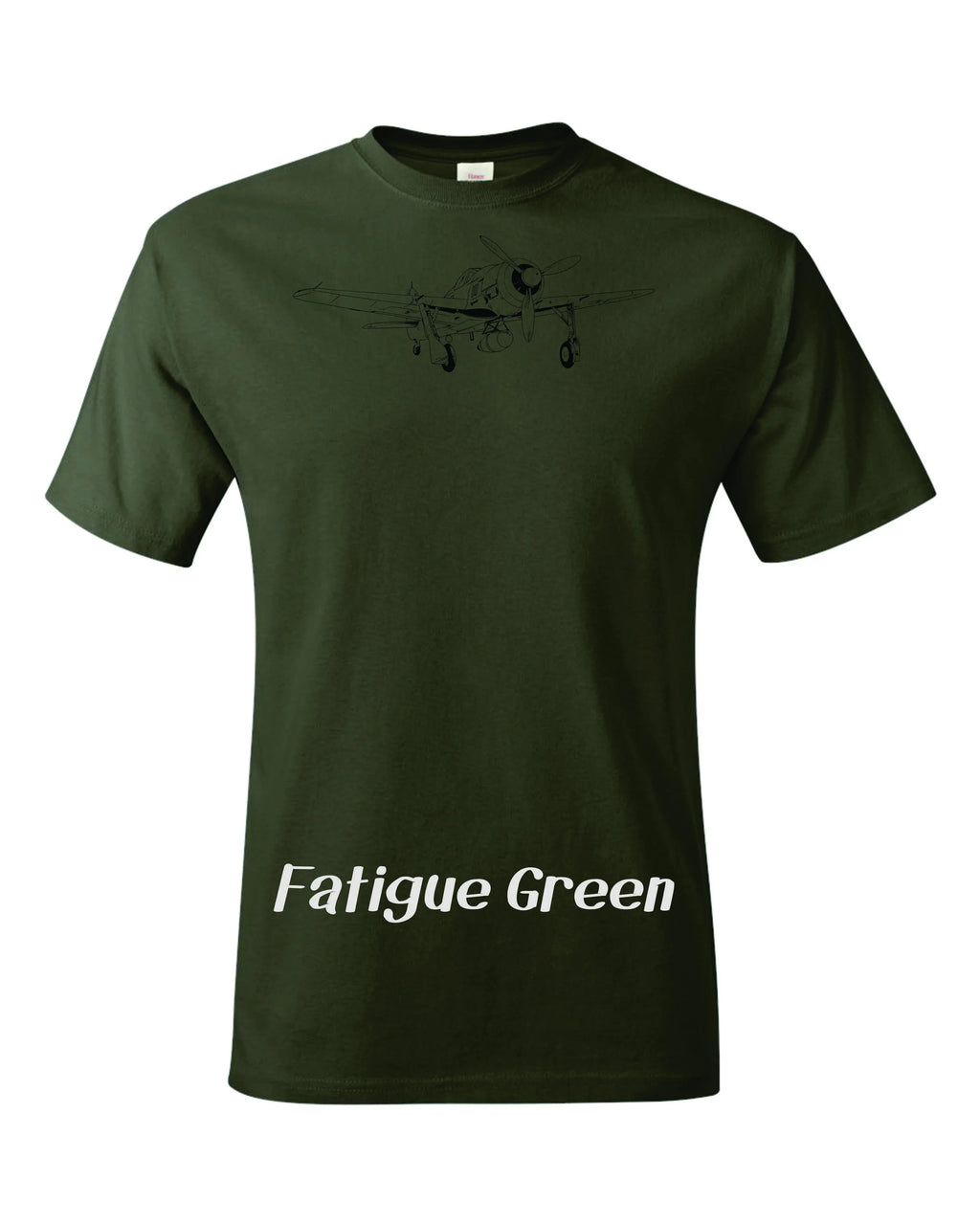 FW 190 Drawing custom printed on Men's shirt