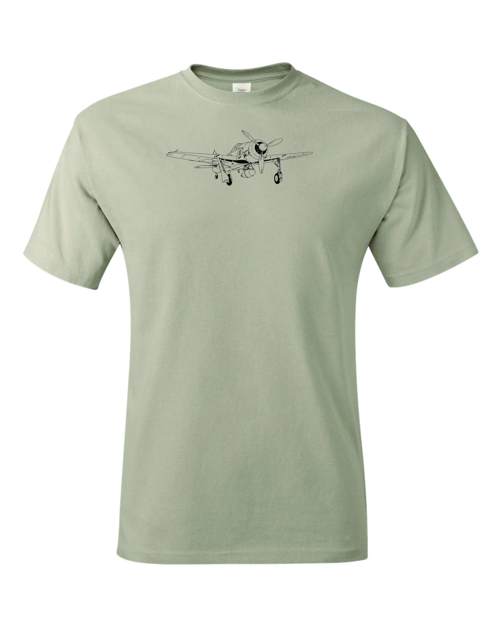 FW 190 Drawing custom printed on Men's shirt