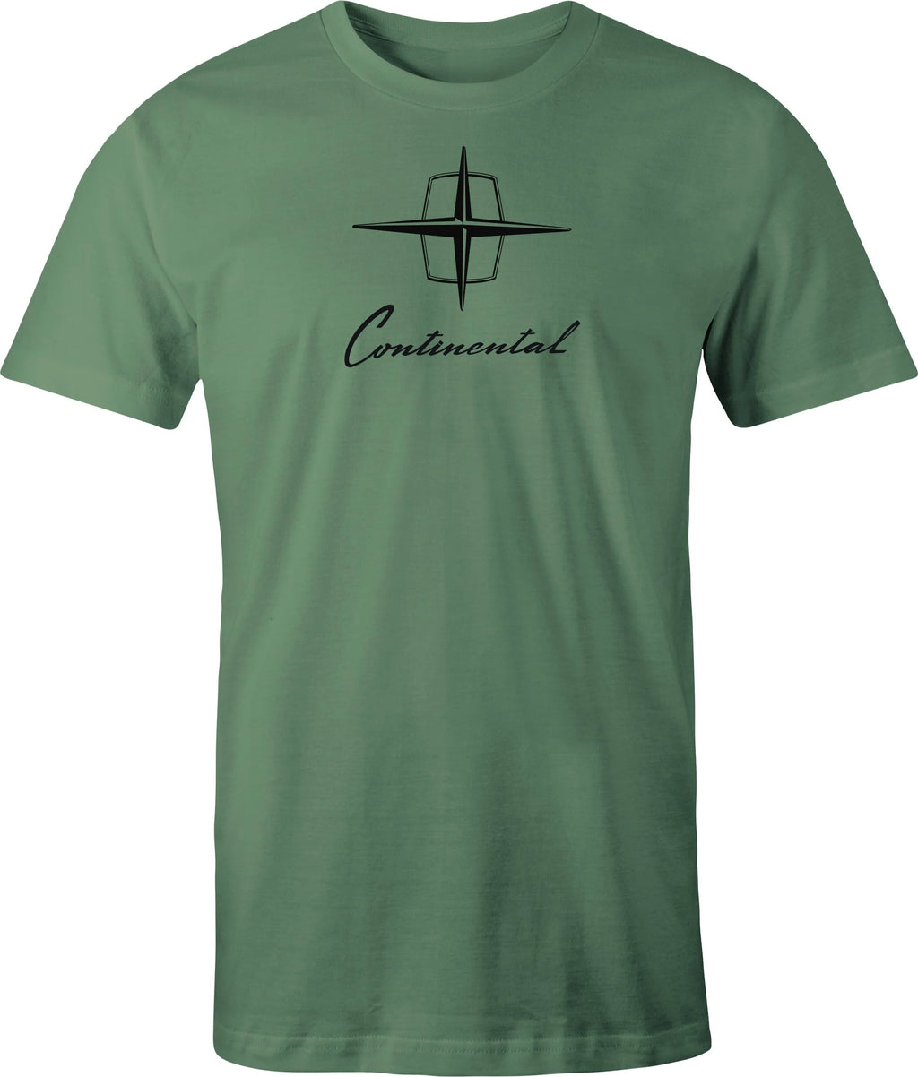 60's Lincoln Continental Logo print on men's T shirt. Vintage Continental Logo. Free Shipping