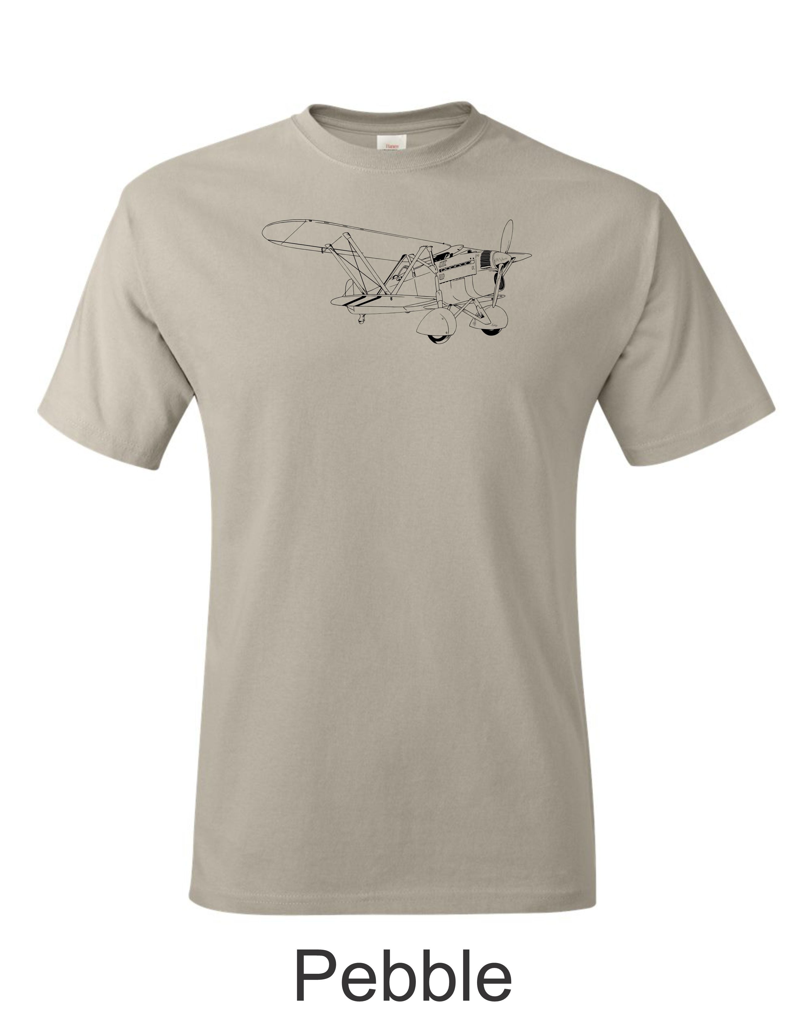 Fiat Cr.32 Biplane fighter. 1930's Italian fighter drawing printed on men's shirt. Free Shipping.