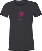 Hibiscus with Sandy Toes and Salty Kisses Script printed on Women's T shirt