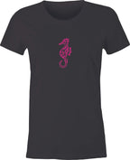 Sea Horse Tattoo Art printed on T shirt