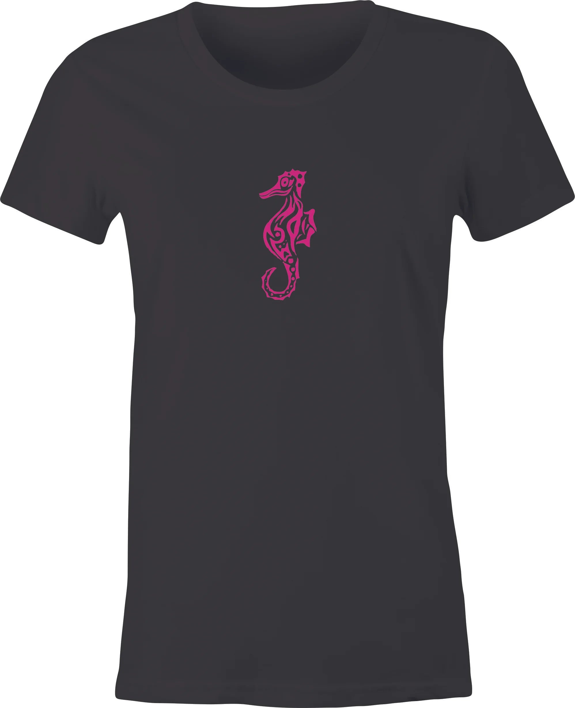 Sea Horse Tattoo Art printed on T shirt