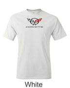 C5 Corvette Emblem printed on mens shirt. Great gift for the American Muscle car Fan.